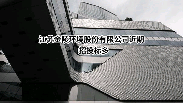 江苏金陵环境股份有限公司近期招投标项目多