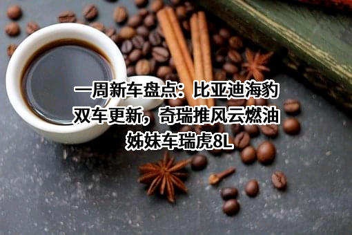 一周新车盘点：比亚迪海豹双车更新，奇瑞推风云燃油姊妹车瑞虎8L