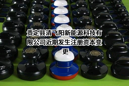 贵定县清飞阳新能源科技有限公司近期发生注册资本变更