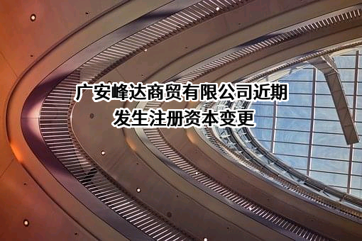 广安峰达商贸有限公司