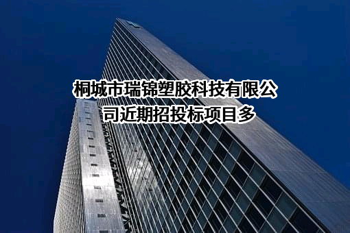 桐城市瑞锦塑胶科技有限公司近期招投标项目多