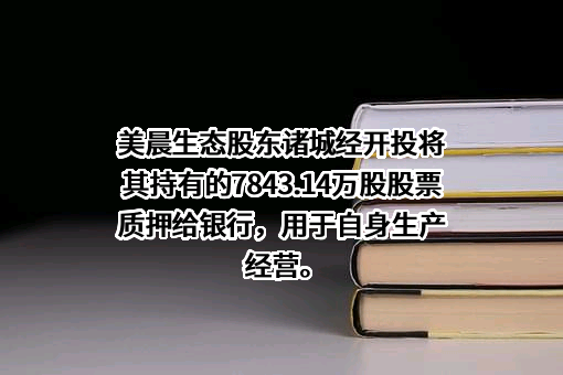 山东美晨生态环境股份有限公司