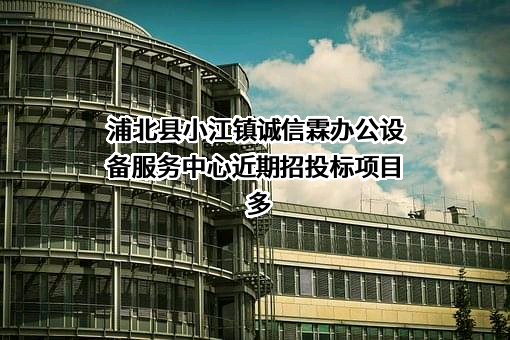 浦北县小江镇诚信霖办公设备服务中心