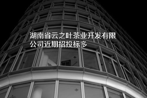 湖南省云之叶茶业开发有限公司