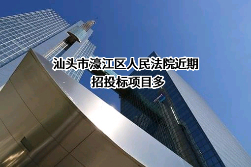 汕头市濠江区人民法院近期招投标项目多