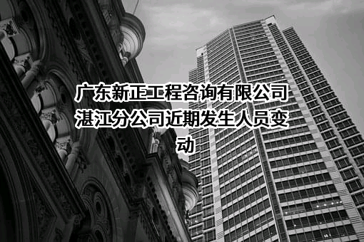 广东新正工程咨询有限公司湛江分公司