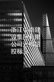 浙江中南建设集团有限公司