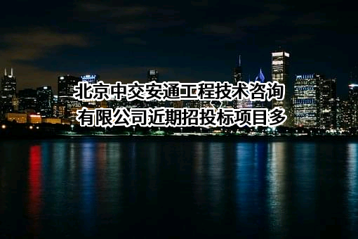 北京中交安通工程技术咨询有限公司