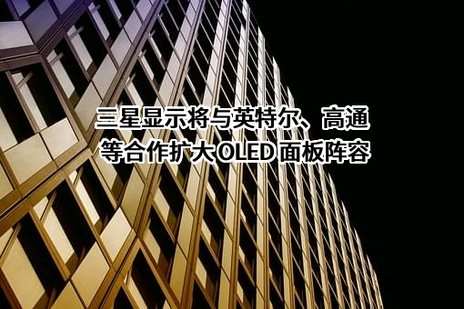 三星显示将与英特尔、高通等合作扩大 OLED 面板阵容