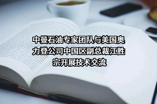 中曼石油专家团队与美国奥力登公司中国区副总裁江胜宗开展技术交流