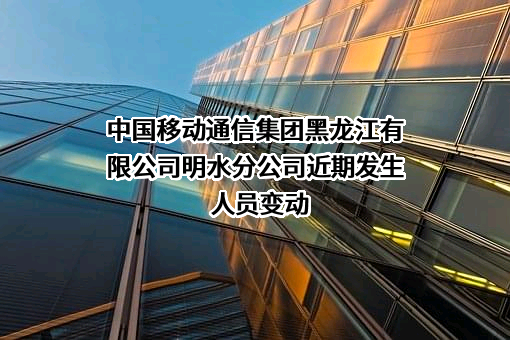 中国移动通信集团黑龙江有限公司明水分公司