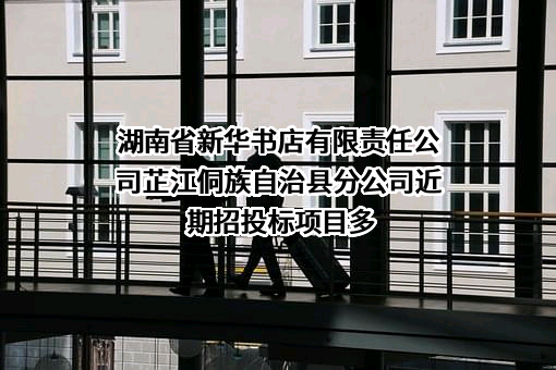 湖南省新华书店有限责任公司芷江侗族自治县分公司近期招投标项目多