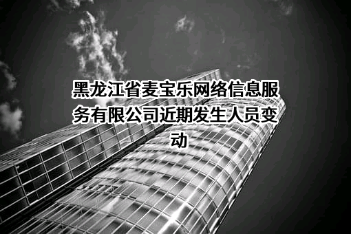 黑龙江省麦宝乐网络信息服务有限公司近期发生人员变动