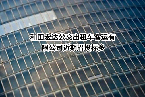 和田宏达公交出租车客运有限公司