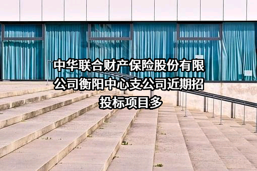 中华联合财产保险股份有限公司衡阳中心支公司近期招投标项目多