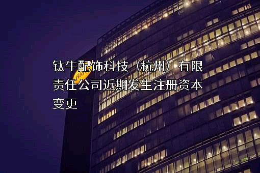 钛牛配饰科技（杭州）有限责任公司