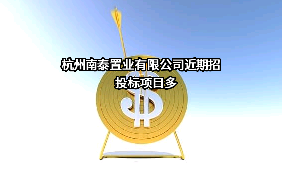 杭州南泰置业有限公司近期招投标项目多