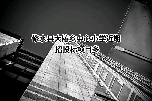 修水县大椿乡中心小学近期招投标项目多