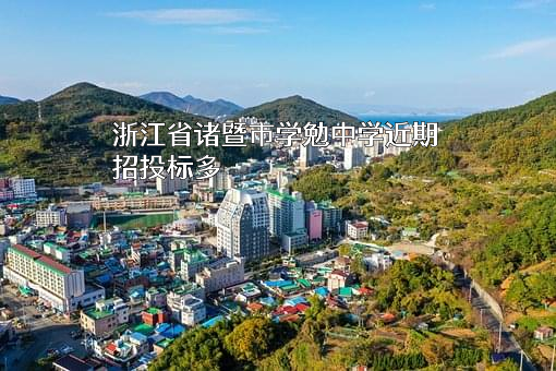 浙江省诸暨市学勉中学近期招投标项目多