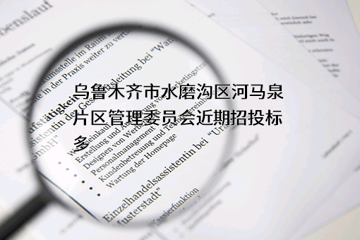 乌鲁木齐市水磨沟区河马泉片区管理委员会
