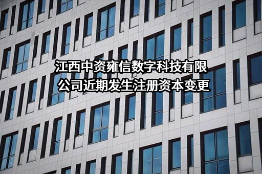 江西中资雍信数字科技有限公司