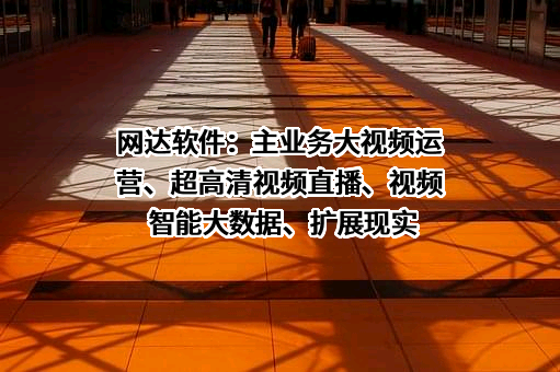 网达软件：主业务大视频运营、超高清视频直播、视频智能大数据、扩展现实