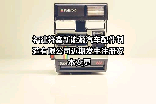福建祥鑫新能源汽车配件制造有限公司