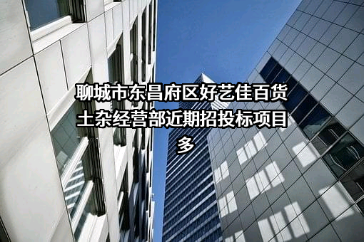 聊城市东昌府区好艺佳百货土杂经营部