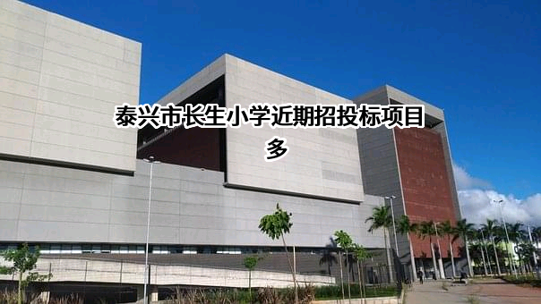 泰兴市长生小学近期招投标项目多