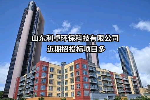山东利卓环保科技有限公司近期招投标项目多