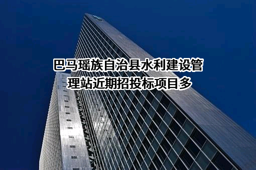 巴马瑶族自治县水利建设管理站近期招投标项目多