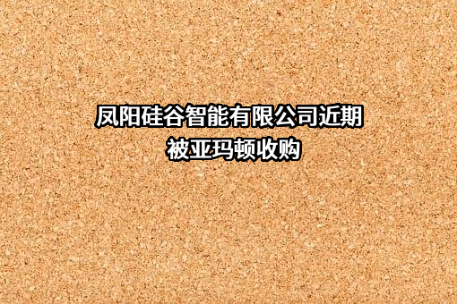 凤阳硅谷智能有限公司近期被亚玛顿收购