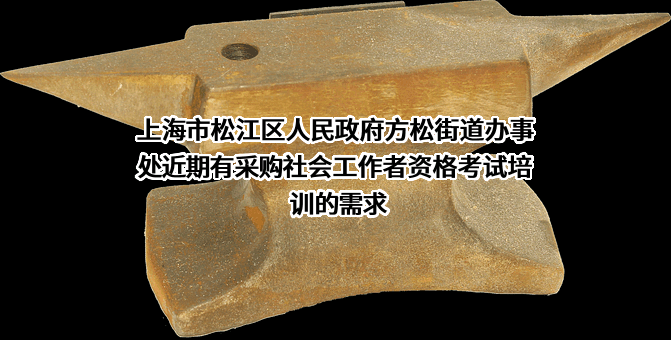 上海市松江区人民政府方松街道办事处近期有采购社会工作者资格考试培训的需求