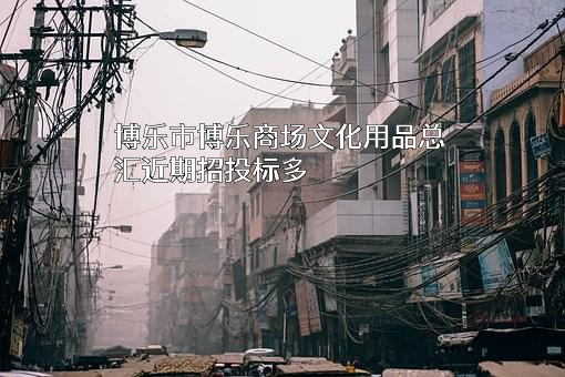 博乐市博乐商场文化用品总汇近期招投标项目多