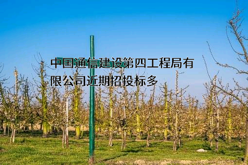 中国通信建设第四工程局有限公司近期招投标项目多