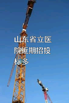 山东省立医院近期招投标项目多