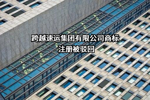 跨越速运集团有限公司商标注册被驳回